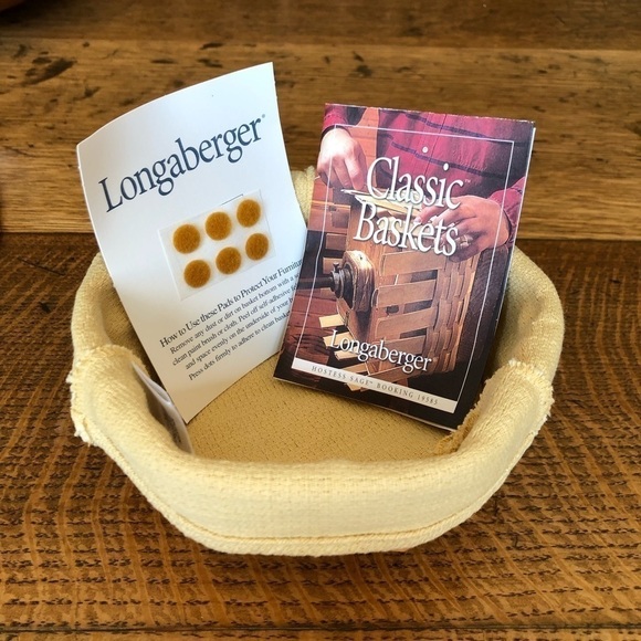 Longaberger Small Hexagon Handwoven Basket Fabric Liner - Picture 3 of 13